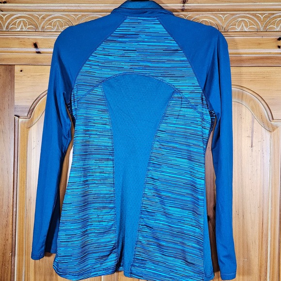 Women's Blue C9 By Champion Duo Dry 1/4 Zip Athletic Pullover Jacket Size XS - Picture 2 of 5